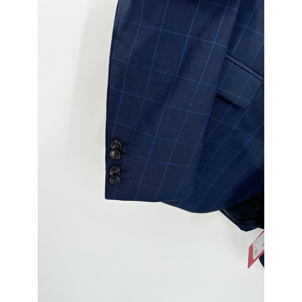 HUGO Hugo Boss Navy Blue 100% Virgin Wool Jacket Men's Size 40 Regular 40R NWT - Picture 3 of 10